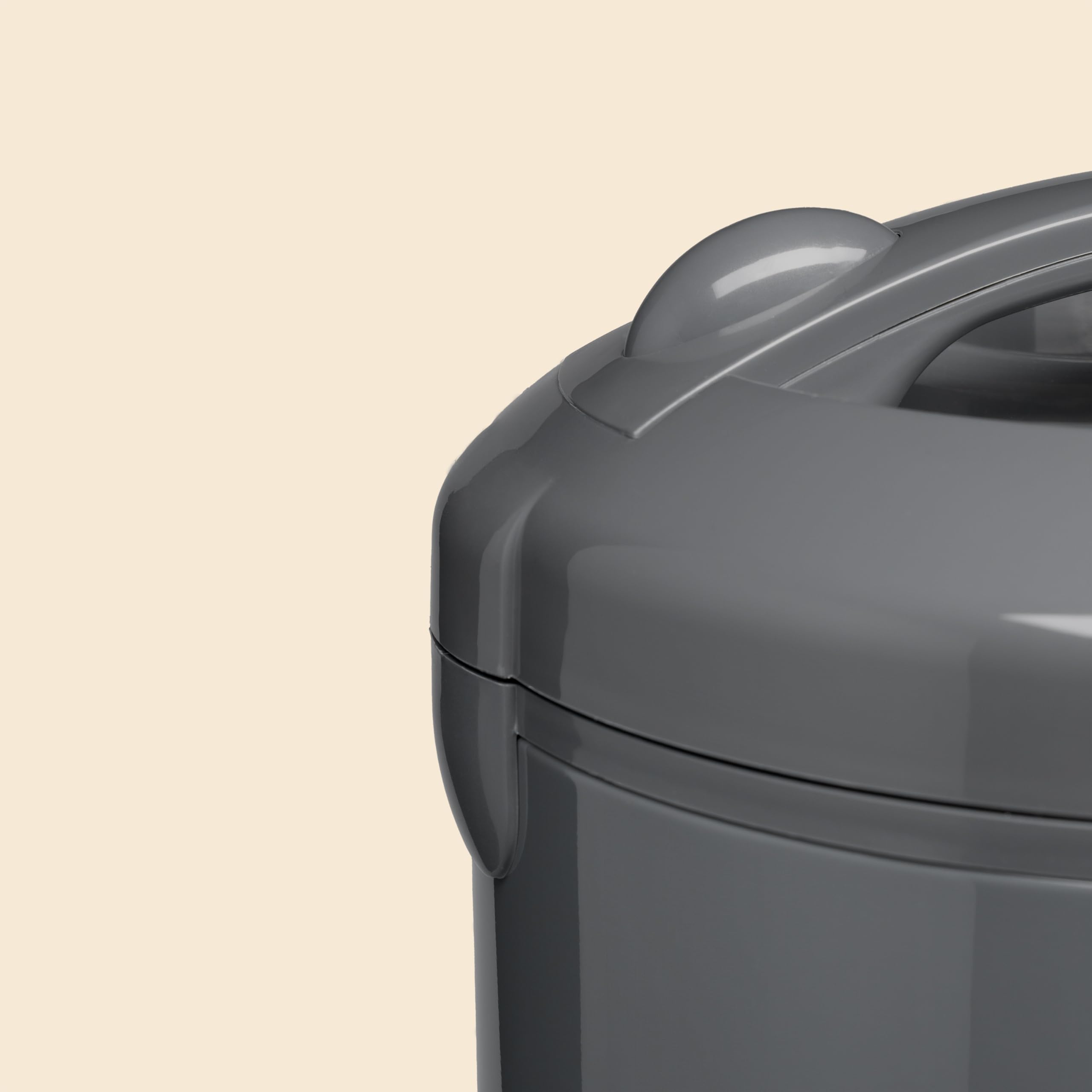 REISHUNGER Cuocere riso e piroscafo con rivestimento in ceramica – 1,2 l, grigio – per 1 – 6 persone – Preparazione rapida senza bruciare – Con funzione di mantenimento in caldo con inserto a vapore