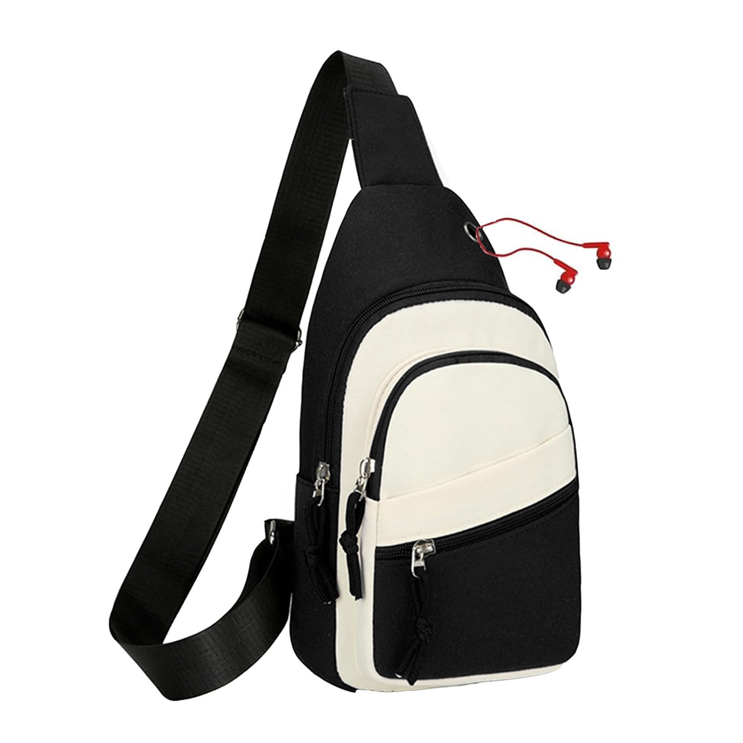 JENAGREEN Small Crossbody Sling Backpack Sling Chest Bag Adjustable Cross Body Bag Chest Shoulder Bag Daypack Fanny Pack