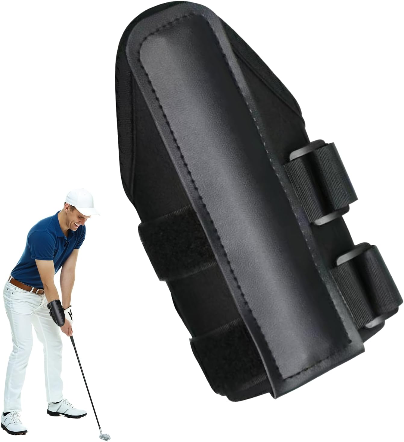 Golf Wrist Training Aid, Golf Wrist Brace, Breathable Support Golf Wrist Trainer, Comfort Golf Wrist Stabilizer, Training Fixator Holder for Beginners & Senior Golfers