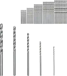 Kit de 50 Brocas para Metal, Madeira e Alumínio, Aço Rápido