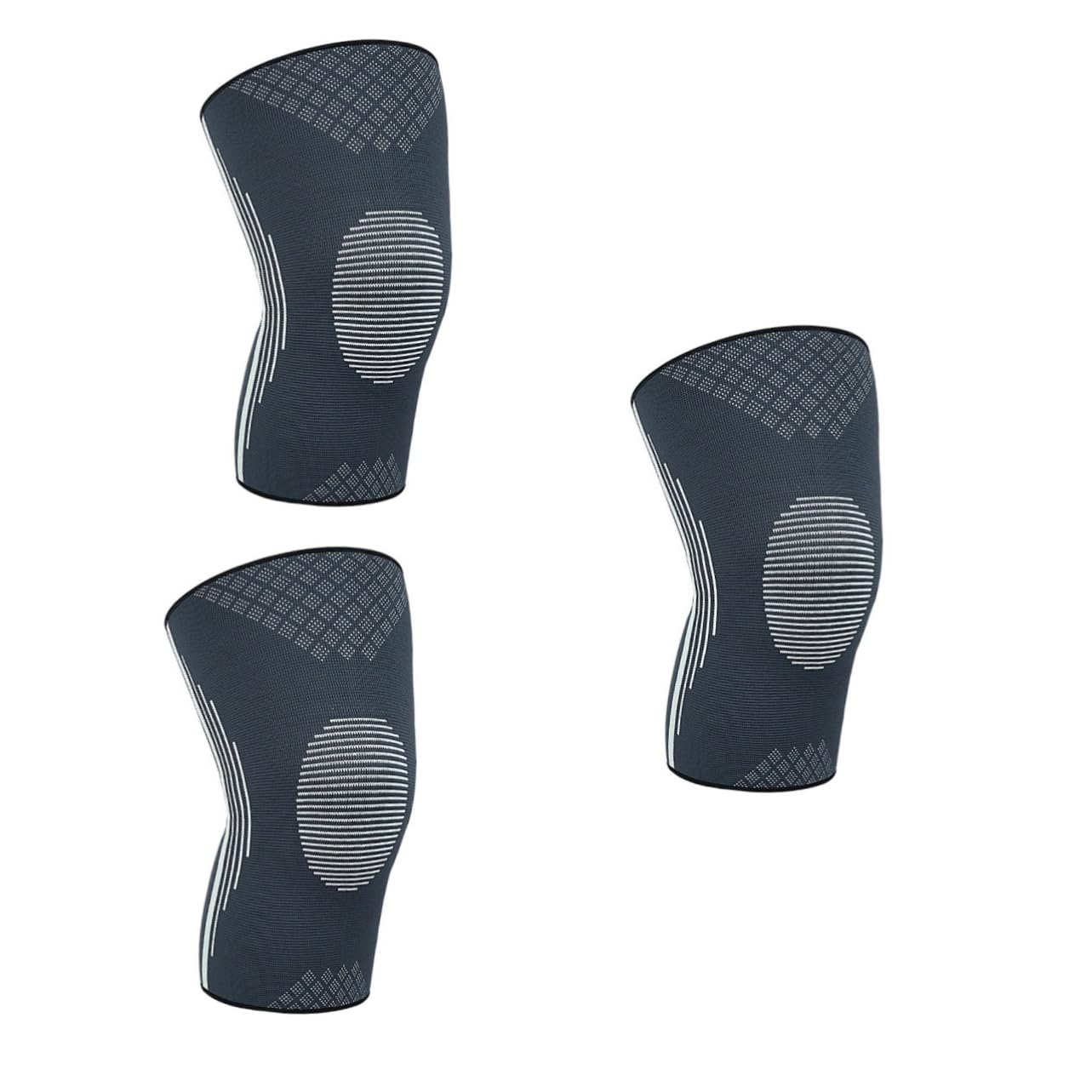Gatuida 3pcs Wear-resistant Knee Brace for Weightlifting Compression Knee Sleeve Men Outdoor Running Support