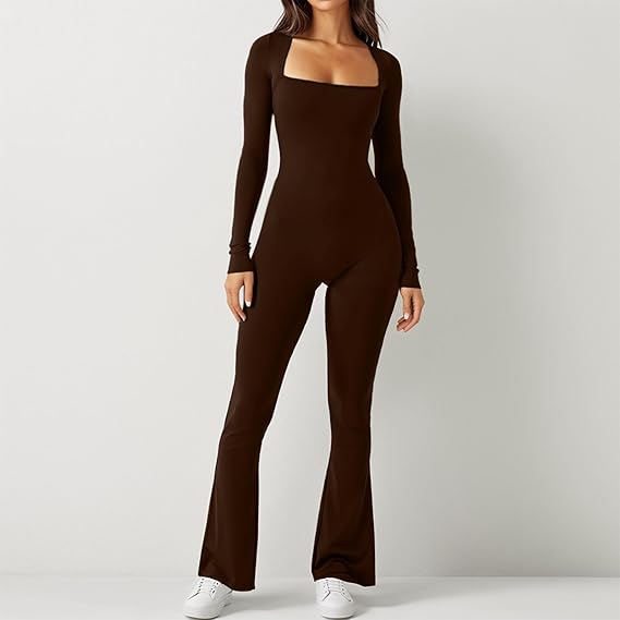 Slaap jumpsuit dames dames V-hals sexy lange mouwen shapewear ultralichte bodysuit dames jumpsuit met lange mouwen, wit, M