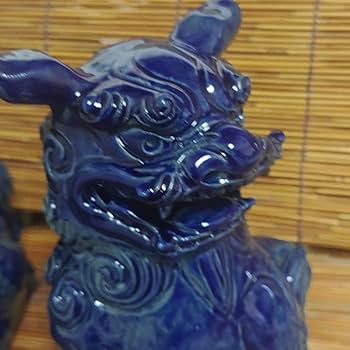 レア✨ブルーシーサー置物 ブルーシーサー（大）作 宮城勝一郎/スマフォ版