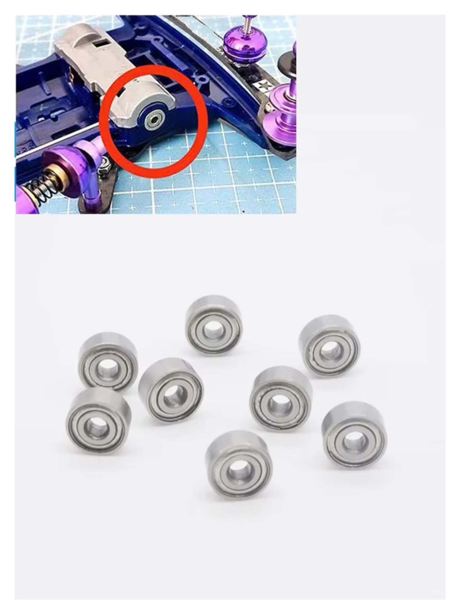 Recambios Rc 8 Uds Rodamientos Bolas 2x6x2 620 Pares Rodamientos Bolas Sellados Rueda Guía Rodamiento Modificación Accesorios Actualización