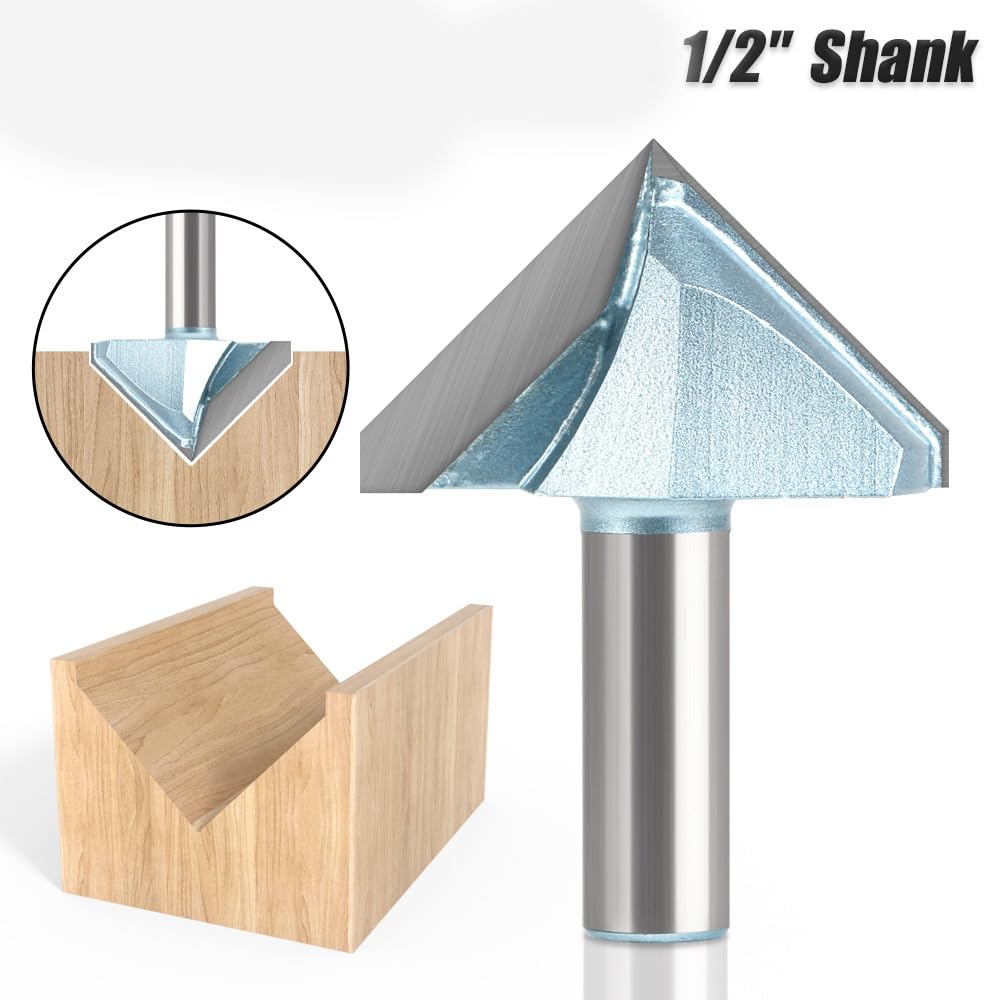 Pro V-Groove Router Bit - Sign Making & Beveling -4 Pro V-Groove Router Bit - Sign Making & Beveling -4