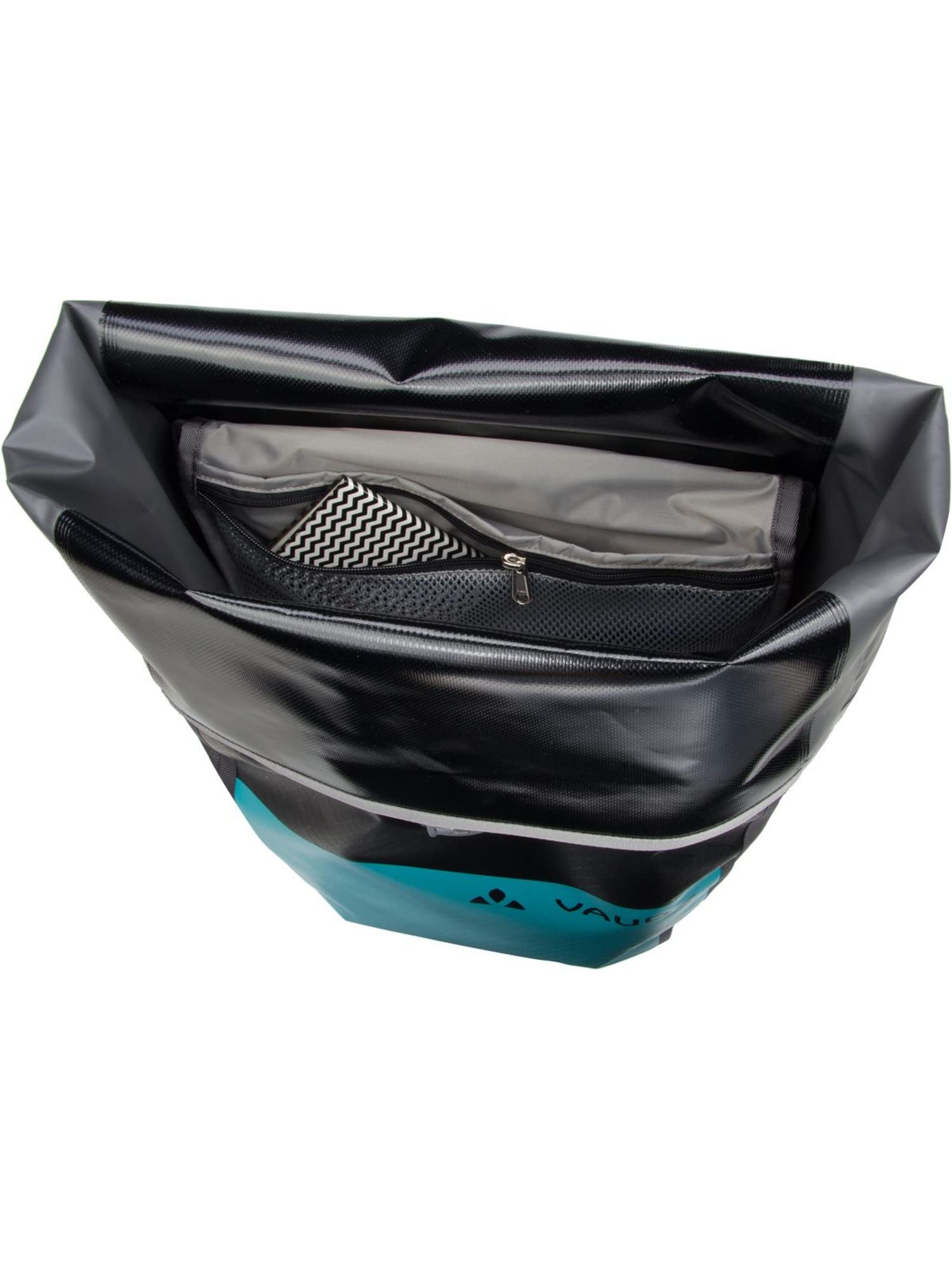 VAUDE Fahrrad Hinterradtasche Aqua Back Color, 2er Set, Made in Germany, Black/Alpine Lake, Einheitsgröße