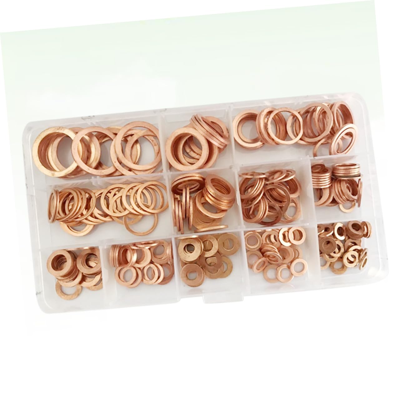 300 pièces Rondelles Plates Cuivre de Rondelles Métalliques pour Mécanique et Électronique