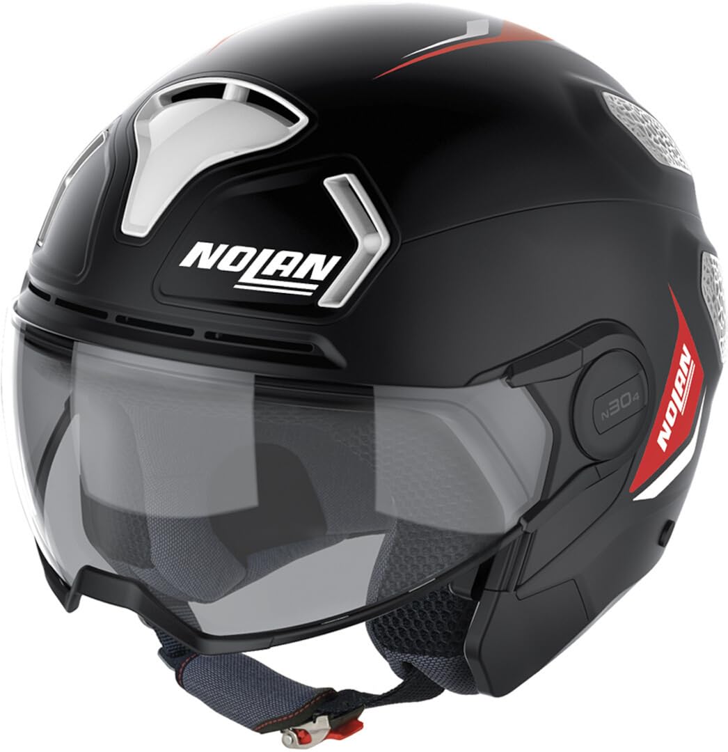 Nolan N43 Trilogy N-COM Helmet , Color: Flat Black, Style: Outlaw, Size: Sm N4T5270470255 Automotive