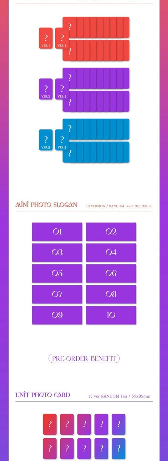 WJSN Cosmic Girls Unnatural 9th Mini Album 3 Version Set CD+PhotoBook+2p PhotoCard+1p Mini Photo Slogan+Tracking Sealed