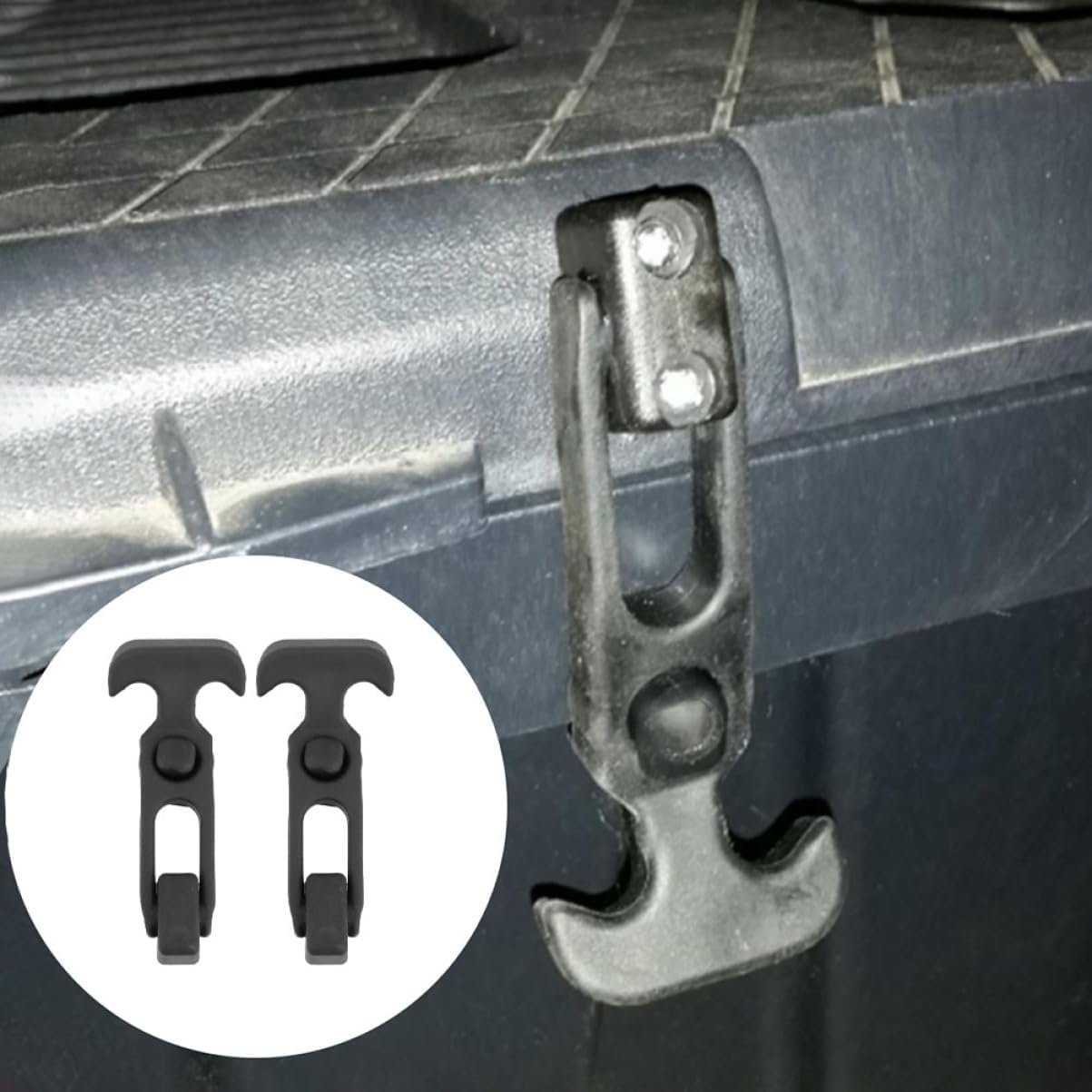 OSALADI 4pcs Flexible Rubber T-Handle Draw Latch for Toolboxes and Coolers Non-Corrosive Absorbing Hasp for Secure Closure and Easy Installation