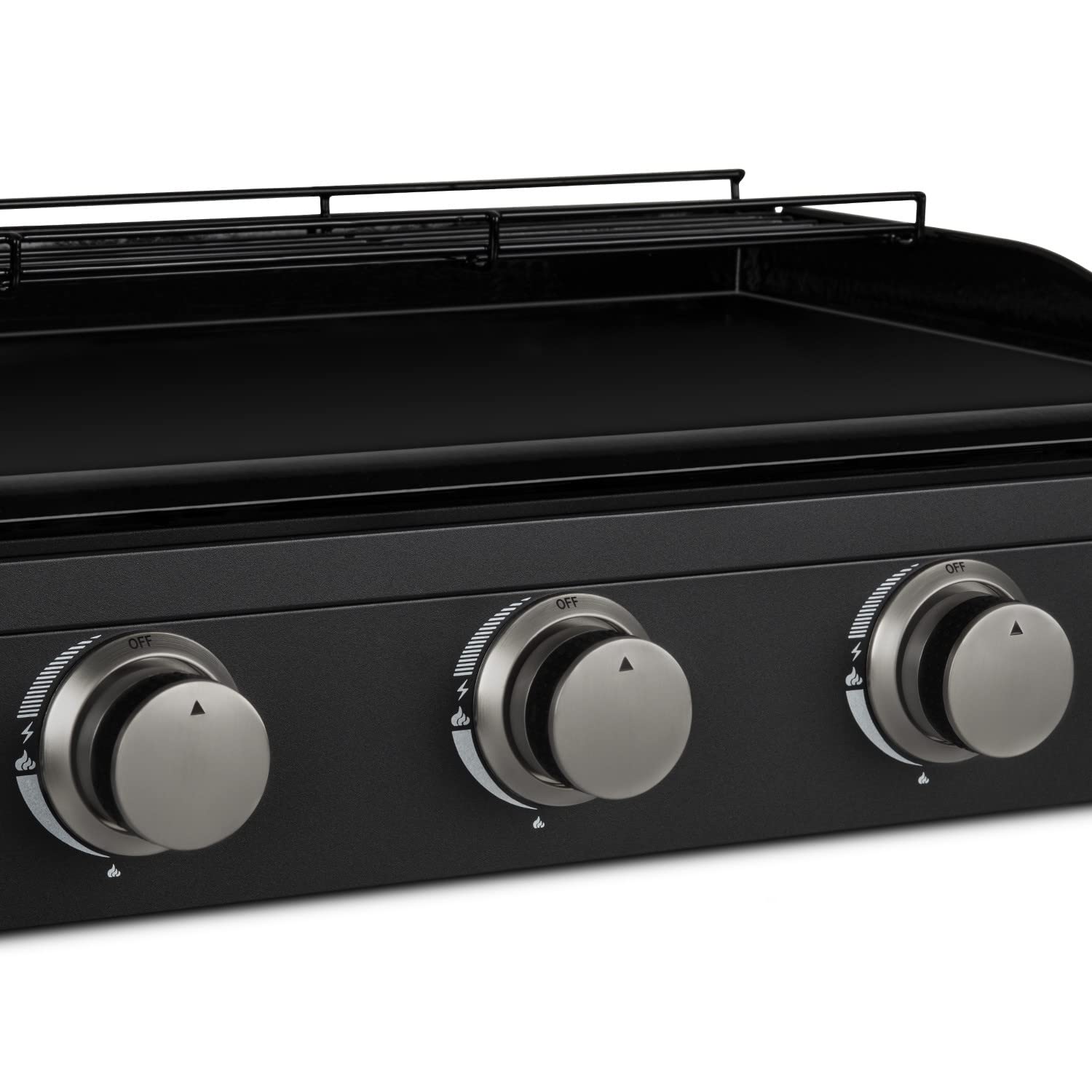 H.Koenig Piastra PLX1032 a Gas 3 Bruciatori U Acciaio Inox. Piastra Ghisa smaltata - Gas Propano o Butano