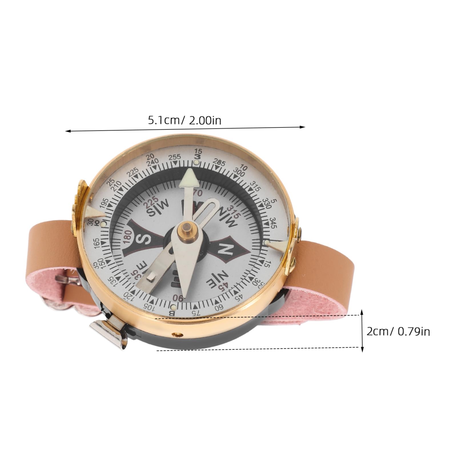 Kisangel Montre Boussole De Plein Air Tente Boussole De Randonnée Boussole D'orientation Boussole pour Les Enfants Course D'orientation Boussole Randonnée Boussole De Poche Carte Métal