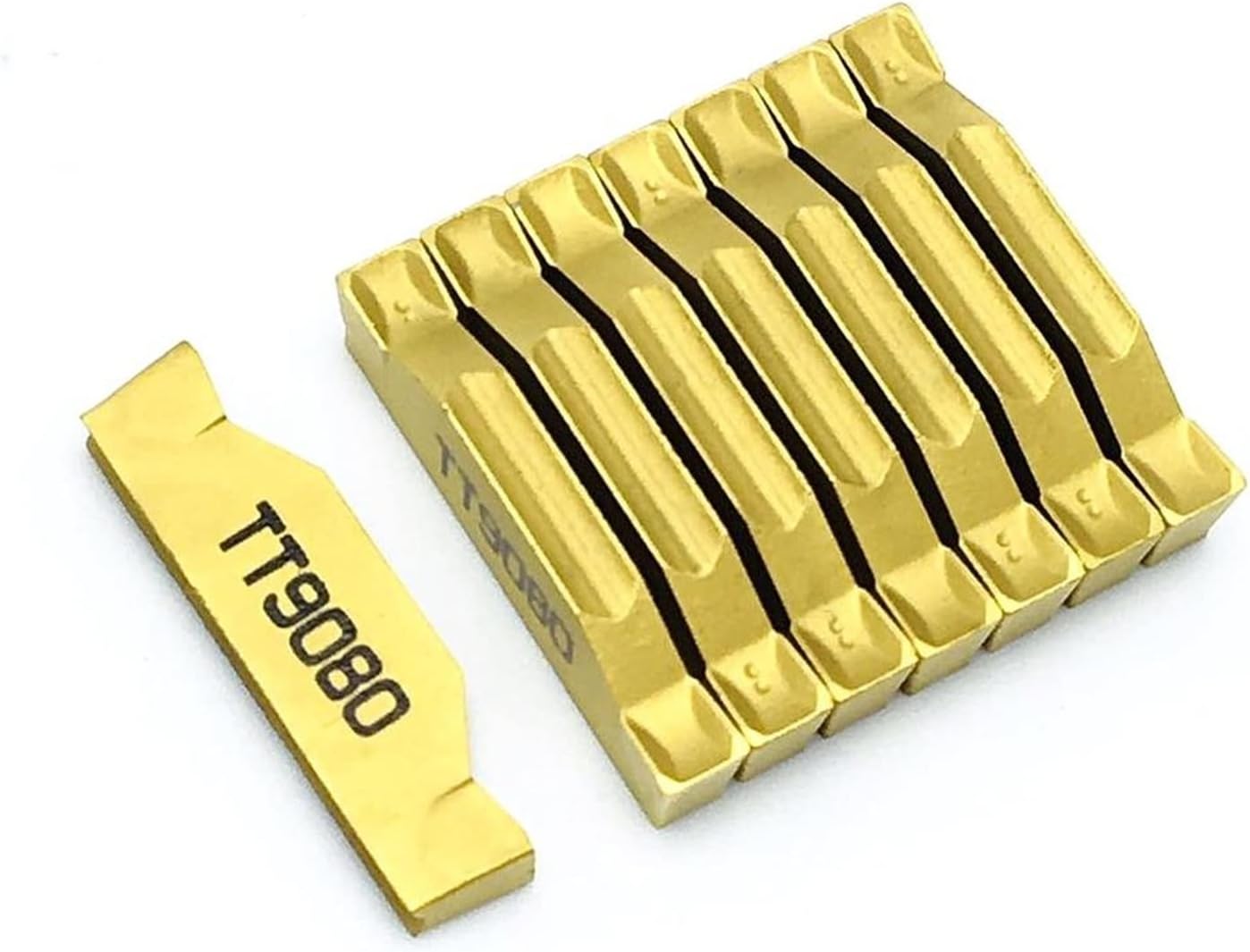 Carbide Milling Cutter Slotting Insert TDC3 TT9080 Turning Insert Carbide Lathe Parts Tool TDC3 Milling Turning Tool (Angle : TDC3 TT9080, Shank Diameter : 10PCS(1box))