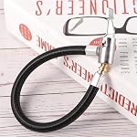 VIPMOON Adaptateur de tuyau gonflable de pneus avec verrouillage Air Chuck pour pompe de pneus de voiture de moto de vélo (20cm)