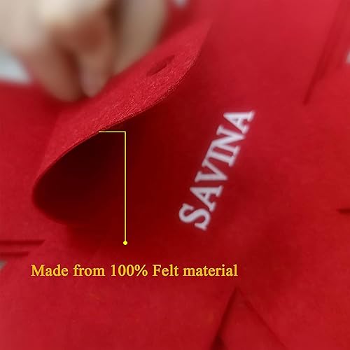 Miniatura 5 de Savina Protectores de ollas y sartenes – Grandes tamaños diferentes (16, 15, 14 y 12 pulgadas), juego de 8 – Material de fieltro, protectores de