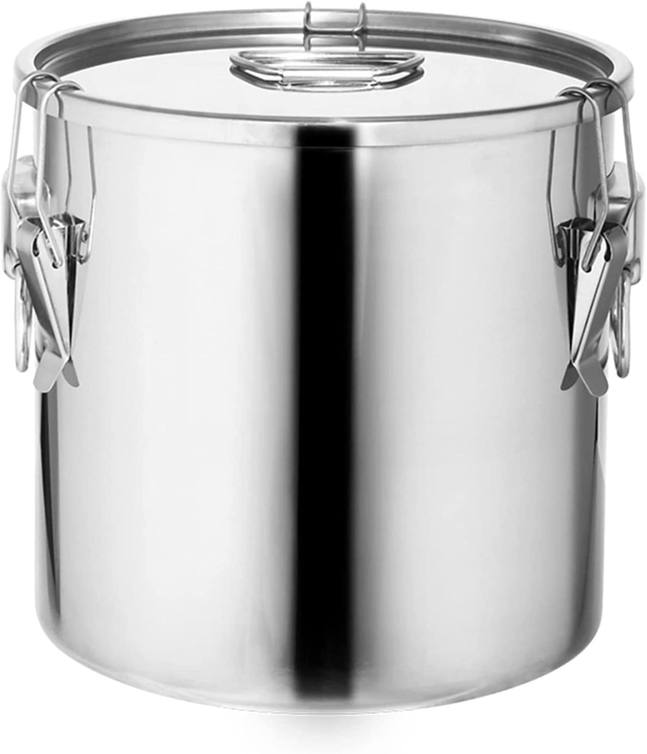 Milk Can, 304 Stainless Steel Transport Cans 11-140L Milk Bucket Wine Pail Bottle, Airtight Storage Canister Milk Barrel, Tote Jug with Sealed Lid (45x60cm)