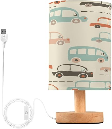 GuoChe Led Night Light Small Bedside Lamp Small Retro Cars Cartoon Table Lamp for Girls Patio lampara para mesa de sala