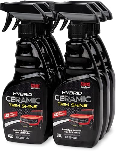 Miniatura 1 de Stoner Car Care El brillo híbrido de cerámica 92333-6PK restaura el acabado original y protege el revestimiento de plástico y vinilo para interiores