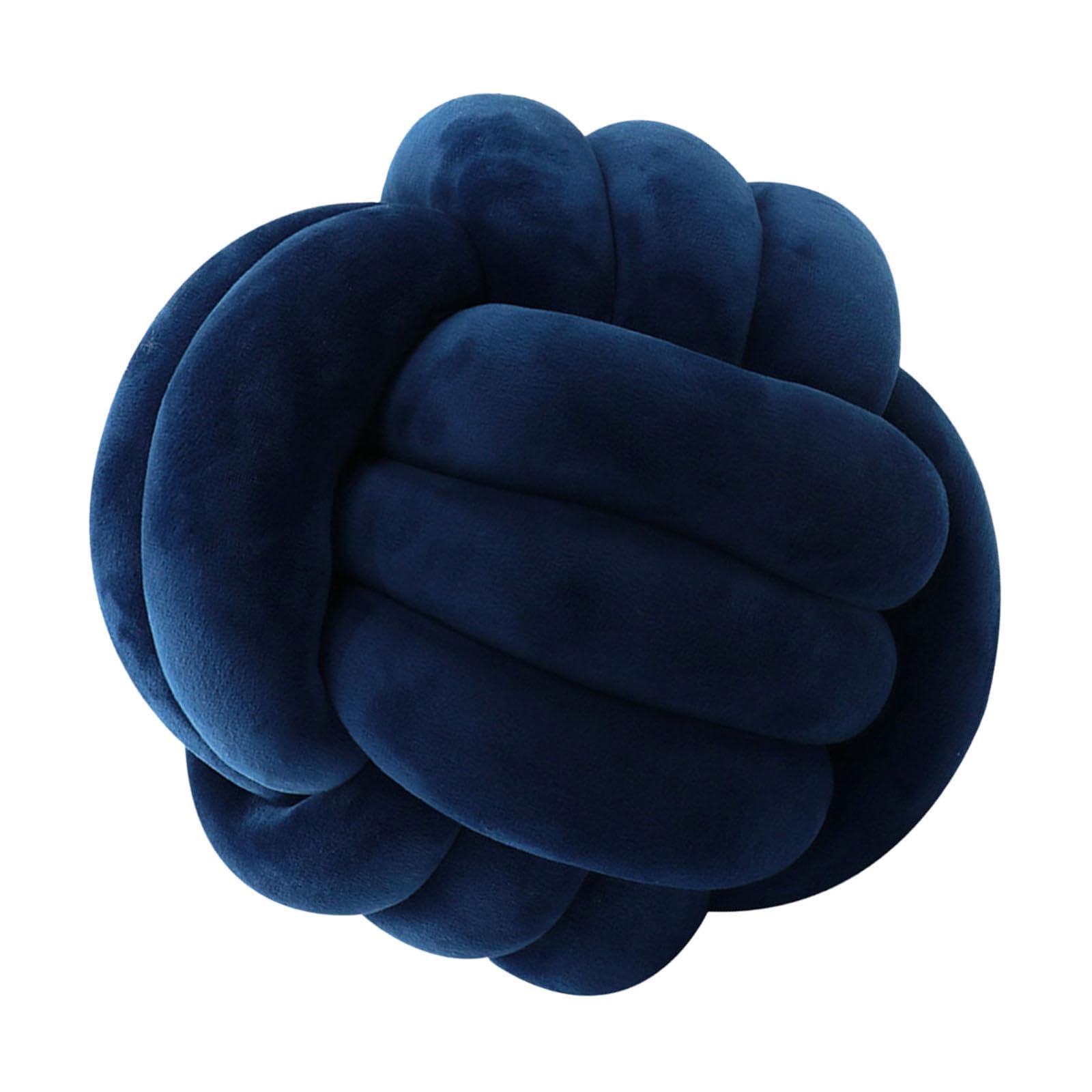 Knot Pillow Ball Thick Comfortable Knotted Pillows for Living Room Home Sofa Navy Blue|Home & Garden | Home Decor | Pillows|1 Knot Pillow Ball-image-28