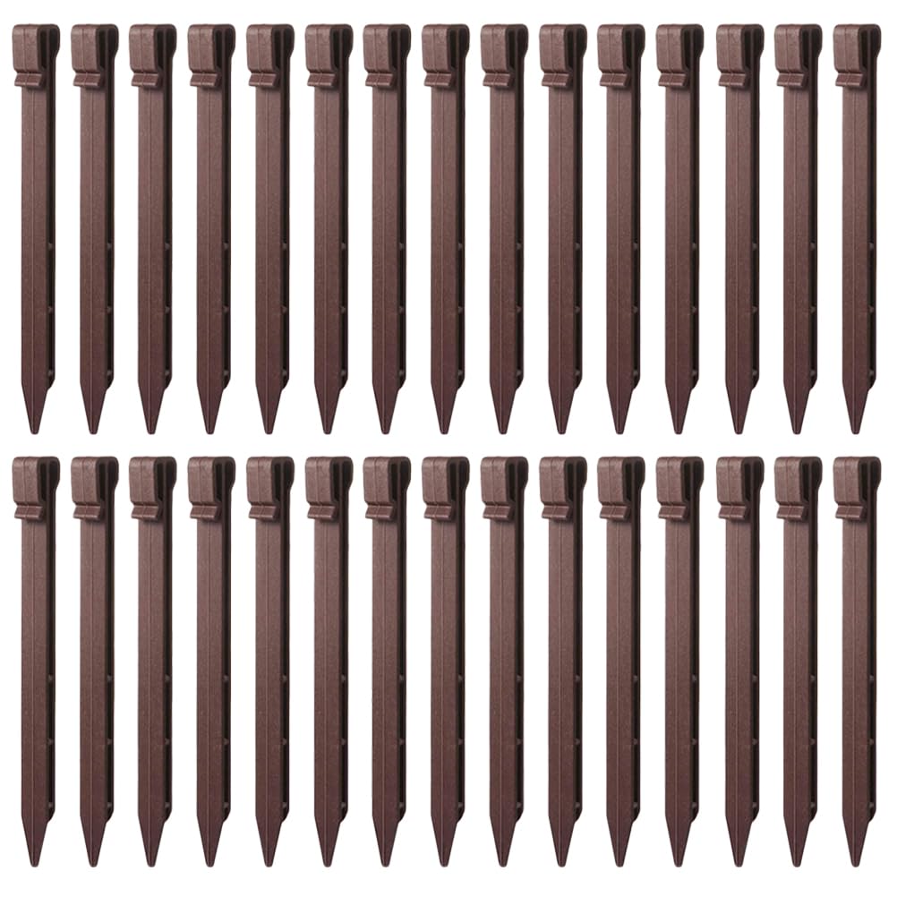 30 Piquets en Plastique pour Jardin, Fixation Solide pour Canopée et Gazon Artificiel, 30 Pièces, pour Jardinage et Potager