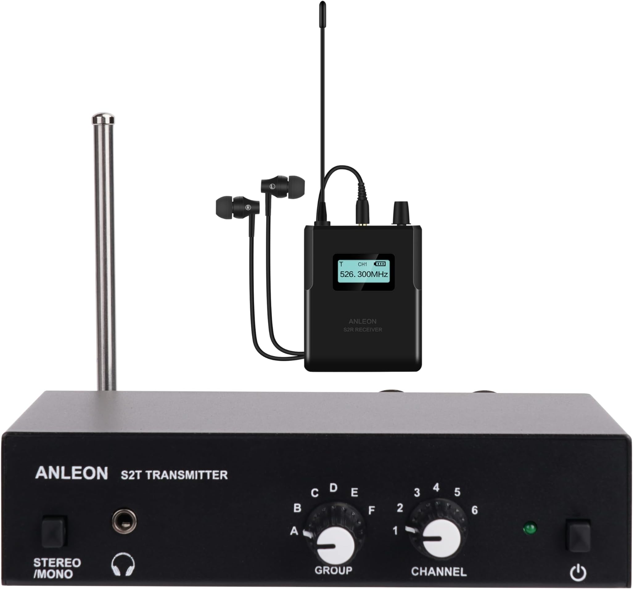 S2 UHF Stereo Wireless Monitor System In-ear System (526-535Mhz)
