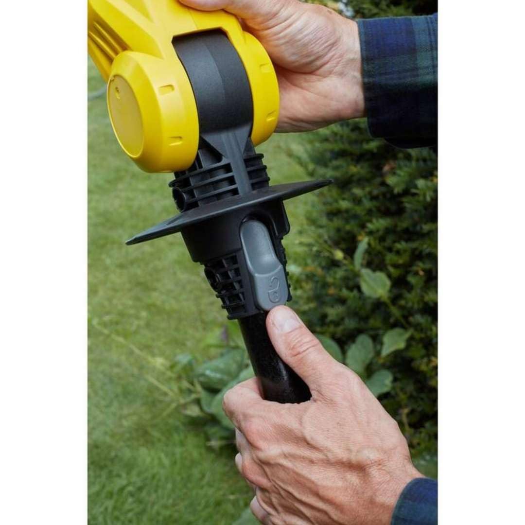 STANLEY FATMAX SFMCPH845M1-QW, nożyce do żywopłotu z akumulatorem litowym, długość ostrza 45 cm, obrotowa głowica, ergonomiczny uchwyt 18 V 4,0 Ah, kolor żółty