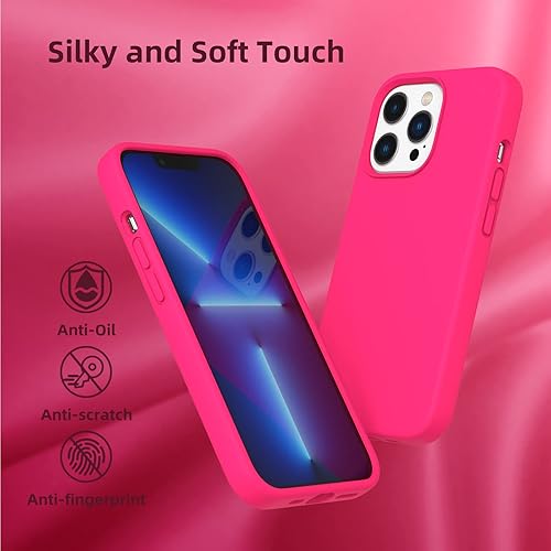 Miniatura 6 de K TOMOTO Funda compatible con iPhone 13 Pro Max para mujer, protección contra caídas antihuellas arañazos a prueba de golpes, funda de silicona