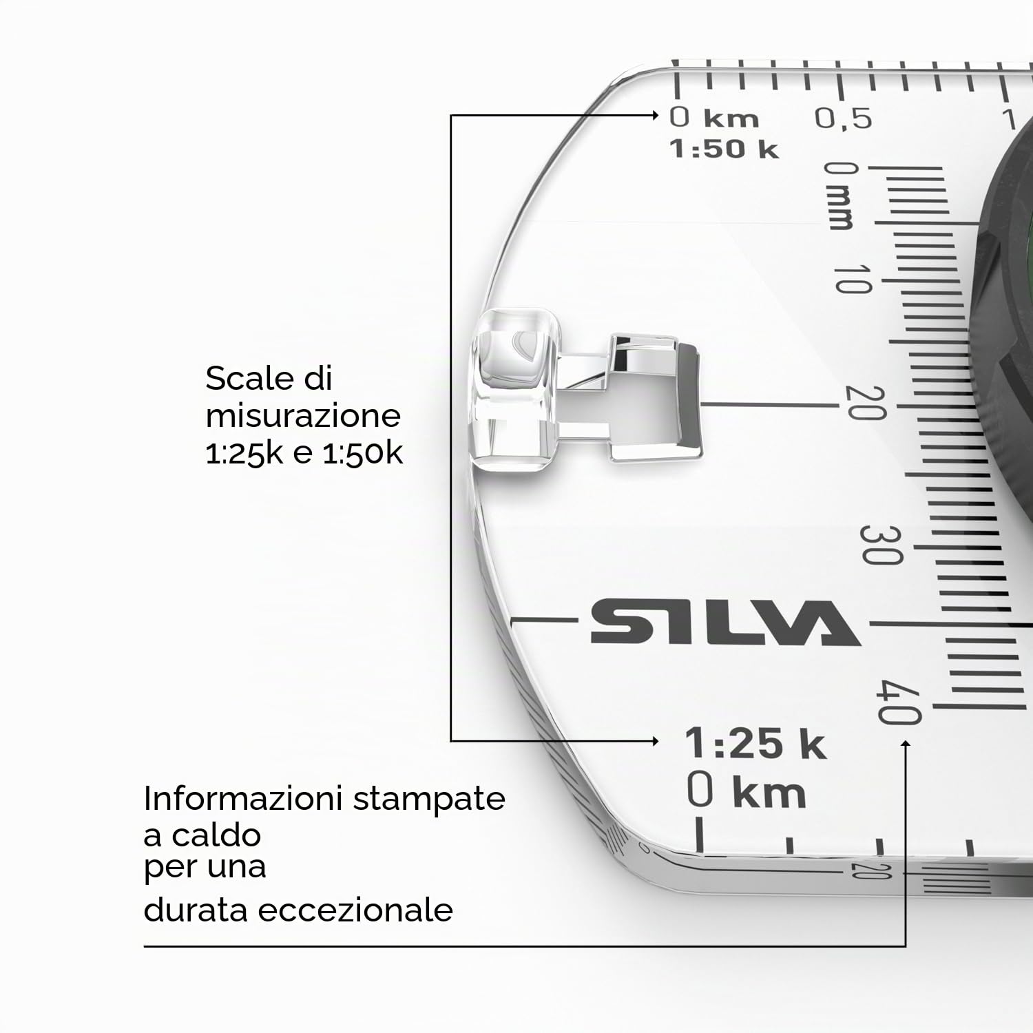 Silva Bussole Base Trasparente con Specchio Terra Ranger S bussola (MN) SILVA Unisex Adulti