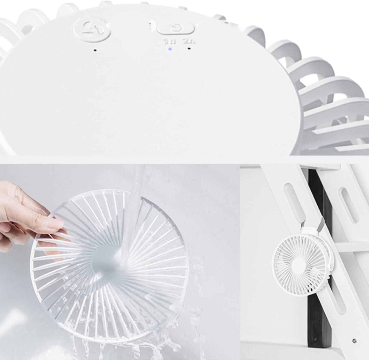 USB 4000mAh 3 Gears Camping Fan with LED Timing for Outdoor Tent Car Home BBQ Camp