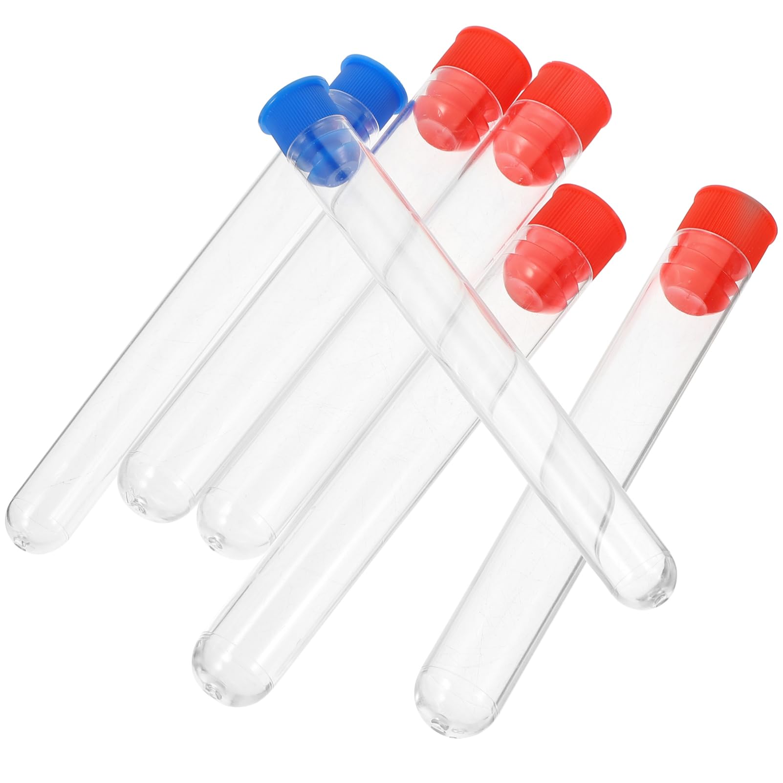 OUNONA 5 Sätze Reagenzglas Chemie Experimente Schooter Pflanzenaufhänger Drinnen Wasserfestes Dichtmittel Reagenzgläser Aus Kunststoff Für Pflanzen Klare Rohre Abs 12 Stück * 5