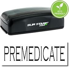 Medical Billing Stamp - Black Ink Pre-Inked Premedicate Stamp, Ideal for Healthcare Administrators, Quality, Long-Lasting, 1/2 x 1-1/2 Size, Ideal for Medical Billing and Coding Tasks