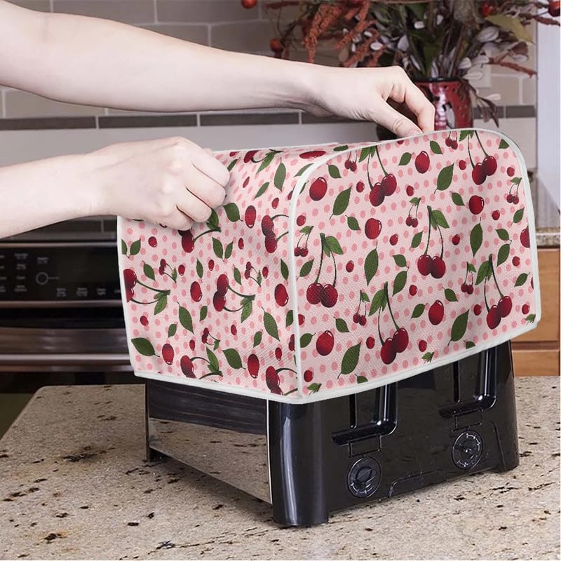 Copertura Tostapane A Pois - Antipolvere Per Elettrodomestici - Nero Con Farfalle
