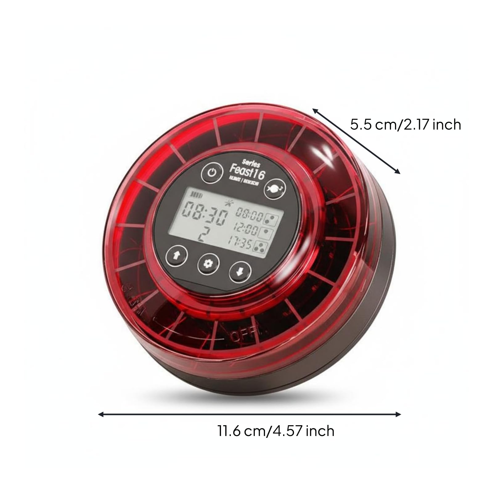 kowaku Aquatic Timer Dispenser Distributore Cibo Pesci Automatico Alimentatore Acquario Timer Regolabile 0 3 Porzioni Antintaso, style to 1