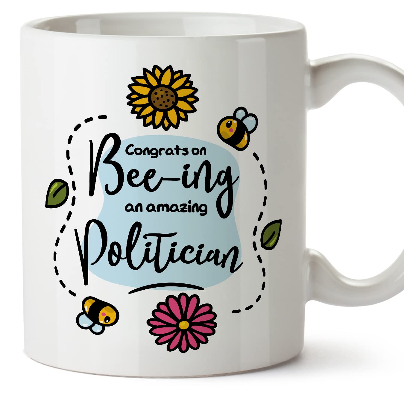 MUGFFINS Politician Mug - in English - Thanks for Beeing Amazing - Funny Gift for Colleagues - Ceramic 11oz Mug — image 1