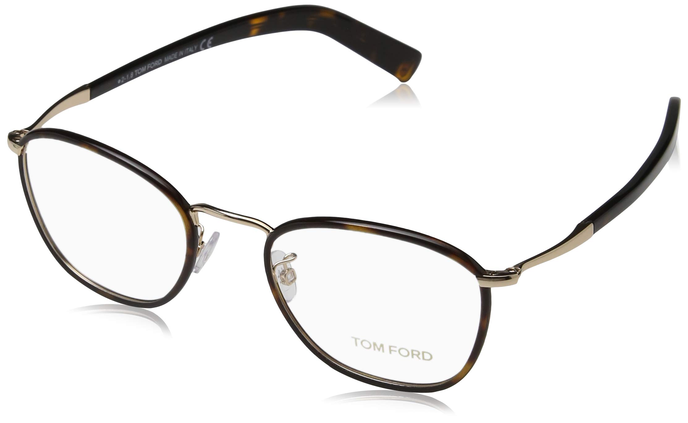Oval Eyeglasses TF5333 056 Size: 51mm Rose Gold/Havana FT5333