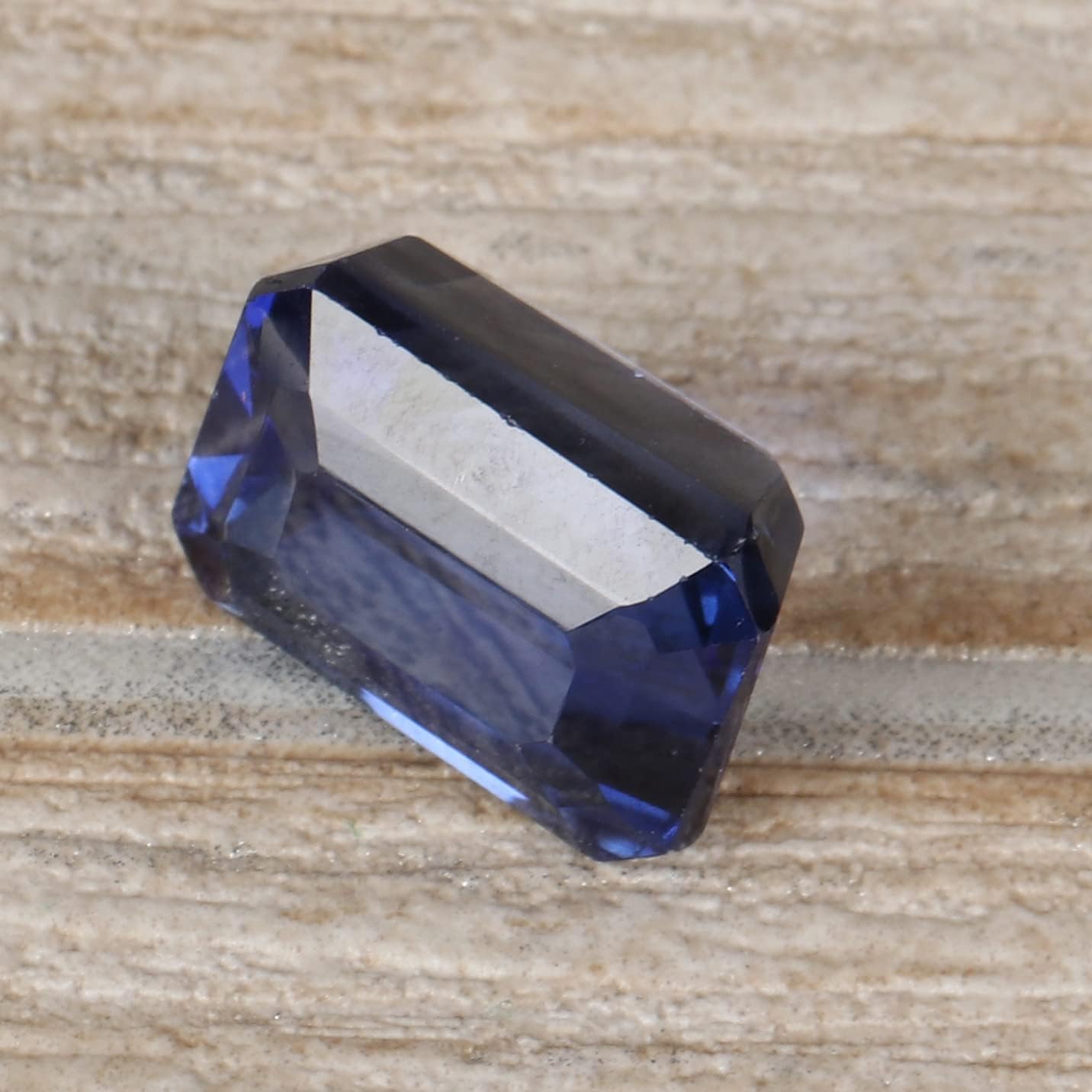GEMHUB Emerald Cut Blue Sapphire Loose Gemstone for Jewelry Making, Ring Making Stone for Mother's day Gift..