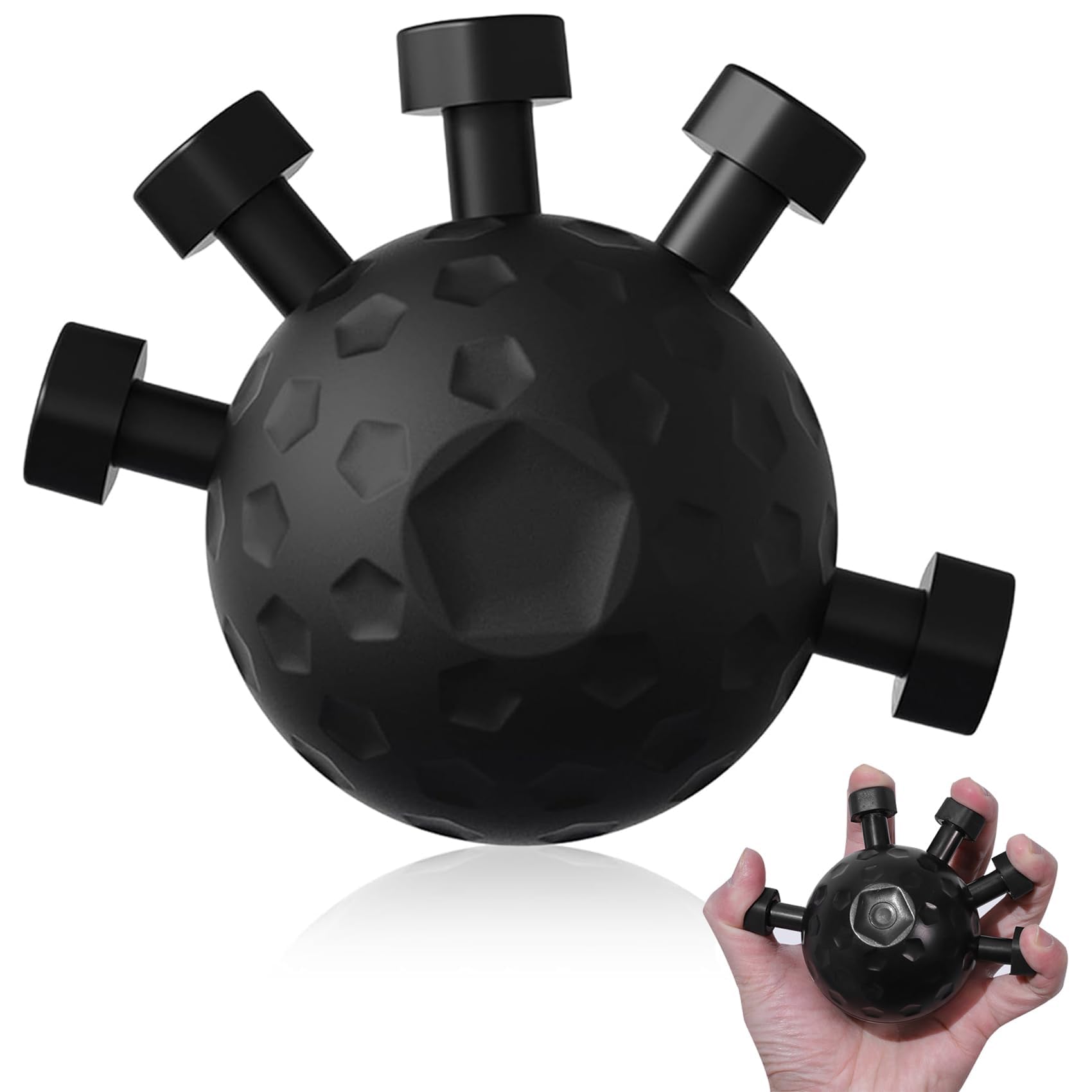 No oBML フィンガーパワー フィンガートレーナー パワーフィンガー 握力 トレーニング 6つの抵抗調節可能 握力トレーナー パワーグリップ 握力補助 ハンドグリップ 機能回復 握力強化訓練 ストレス解消 男女兼用