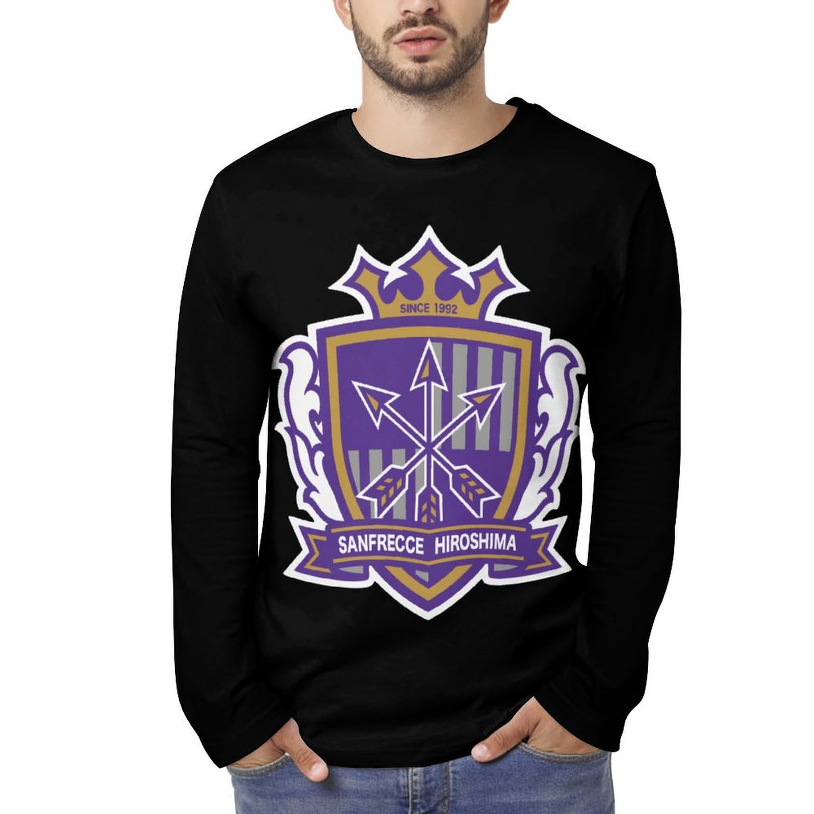 Amazon.co.jp: メンズ 長袖tシャツ サンフレッチェ広島 ロングTシャツ
