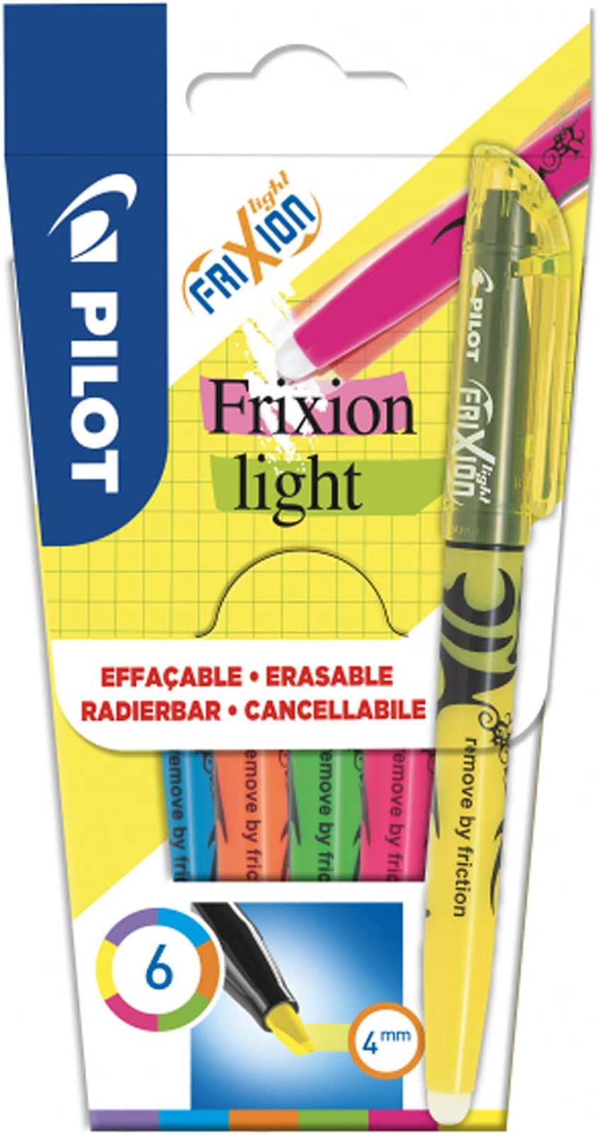 – Pilot SW-FL-S6 Frixion Light Highlighter 6 Color Set