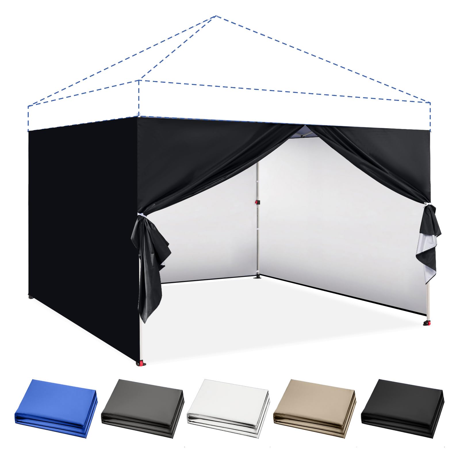 Amazon.com : CROWN SHADES 10x10 Canopy Sidewalls (4pck
