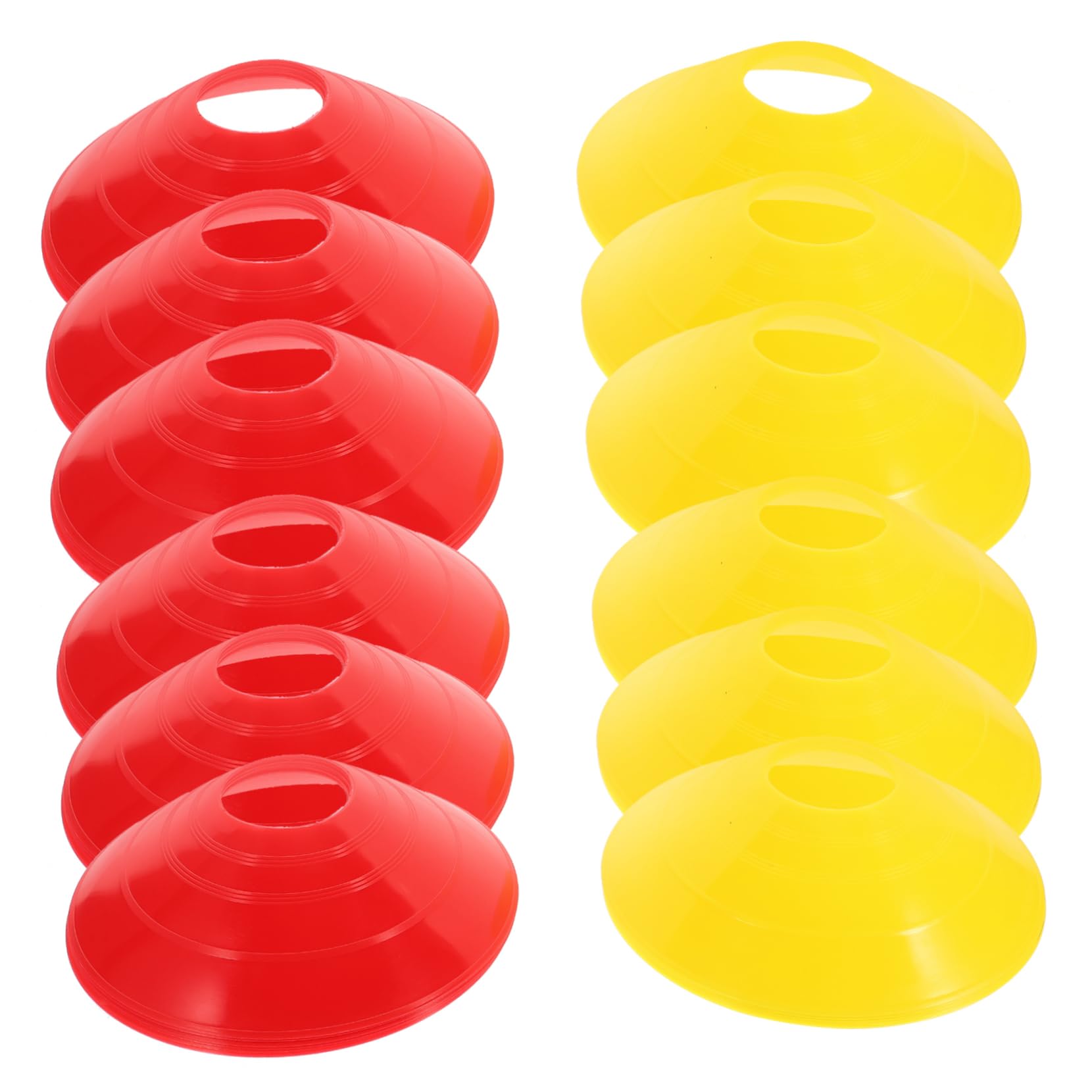 Yardwe 2sets Athletic Training Sign Soccer Plates for Practice Soccer Training Sign Discs Football Training Discs 12pcs*2