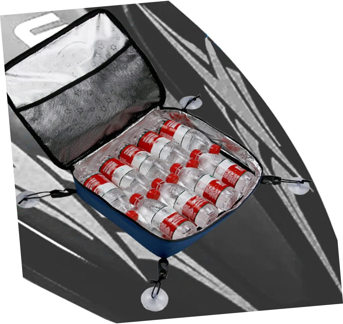 Portable Suction Cup Ice Pack Holder for Outdoor Storage Practical Cooler Pouch