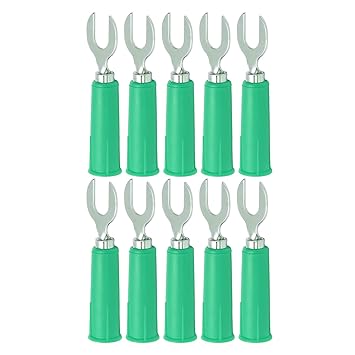Ubersweet U Shape Plug, U Shape Banana Plug J.20019 for Welding Machiner for Industrial Equipment (Green)
