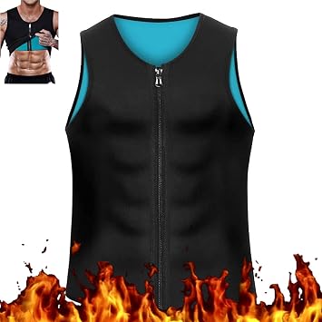 Dfcdcoo MANSON Gynecomastia Compress Zipper Vest, Compression Shirts for Men, Compression Tank Top Men