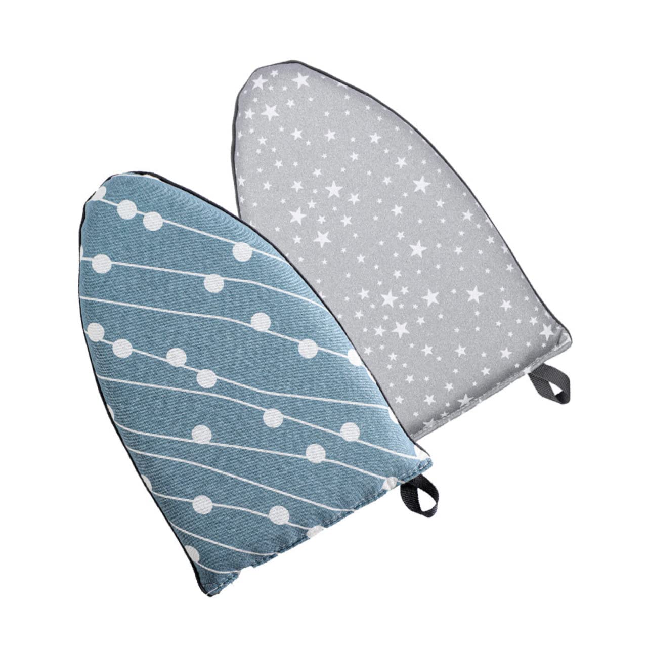 STOBAZA 2pcs Mini Handheld Ironing Board Garment Steamer Mitt with Finger Compact Design for Home Hotel and Travel Use