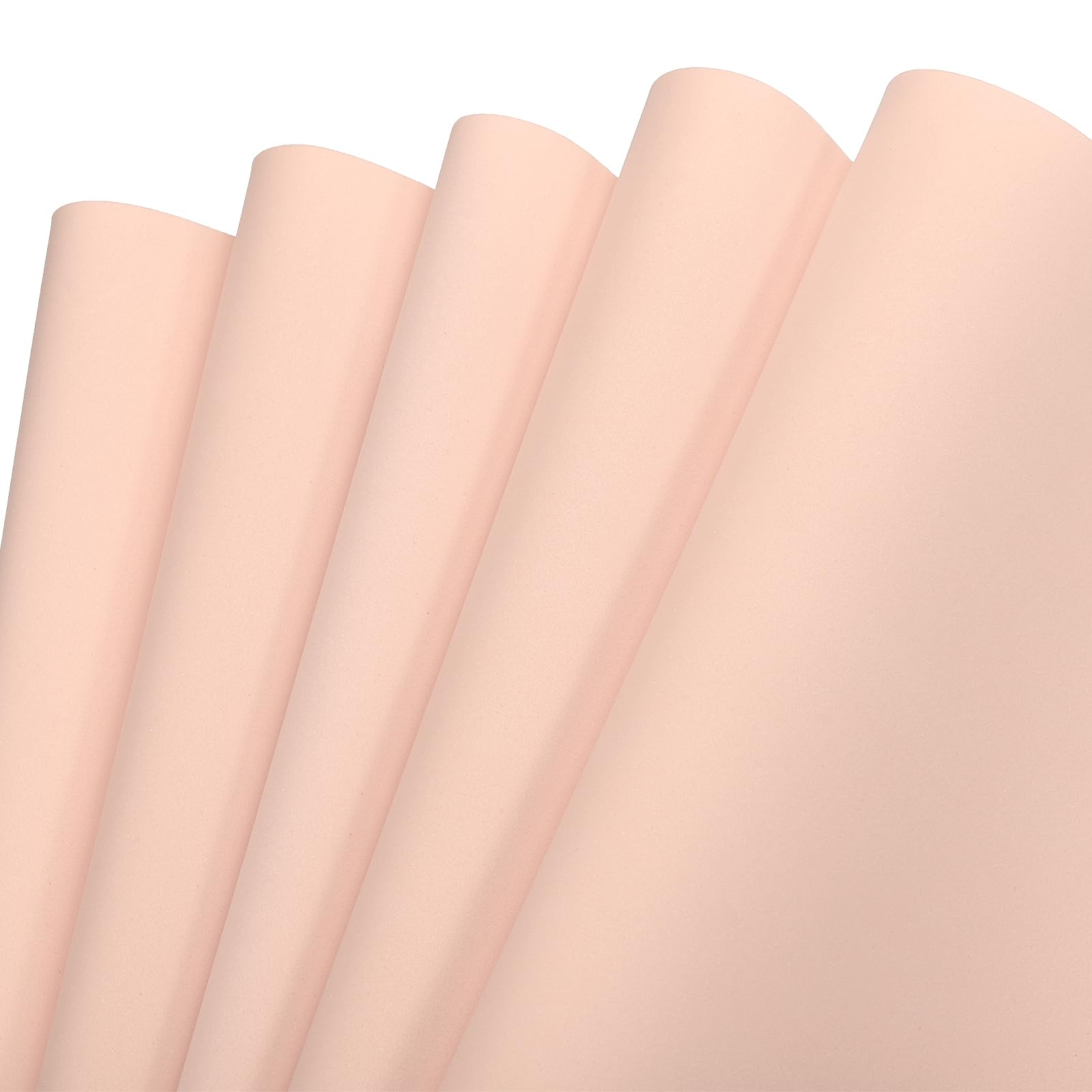 Mousse EVA couleur peau en lot de 5 feuilles de 50x50 cm et 1 mm d'épaisseur pour tous vos loisirs