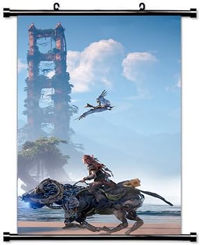 Tina Art Horizon Forbidden West Aloy Gaming Large Framed Poster with hooks 24x36 INCH