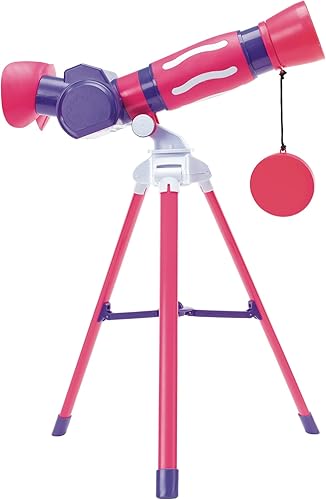 Educational Insights GeoSafari Jr. - Telescopio Pink My First Kids, juguete STEM, regalo para niños y niñas, a partir de 4 años