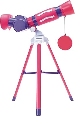 Educational Insights GeoSafari Jr. My First Telescope (Pink), STEM Toy for Kids, Telescope for Kids, Ages 4+  