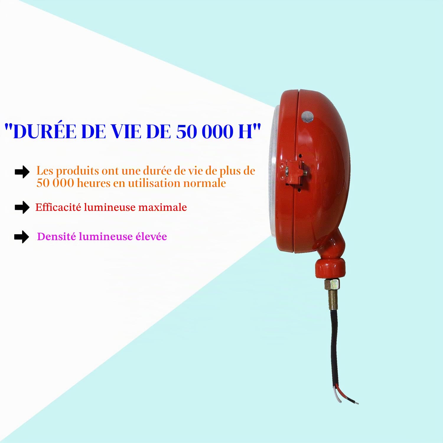 Massey Ferguson lampe frontale pour ensemble de tracteur Rouge
